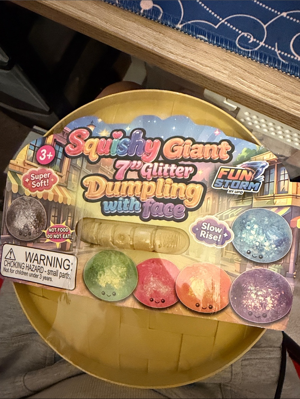 Fun Storm Squishy Giant 7" Glitter Dumpling - Multicolor
